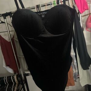 Black Velvet Bodysuit
